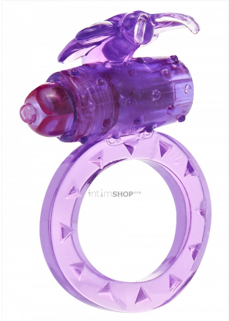 Эрекционное виброкольцо Toy Joy Flutter-Ring, фиолетовый - фото 1