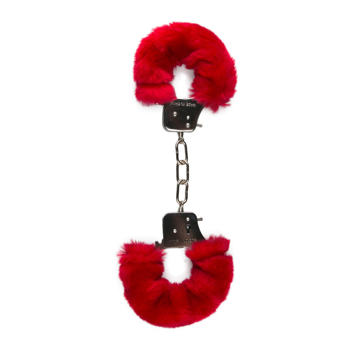 Наручники с Мехом Easytoys Furry Handcuffs EDC Collections, красные