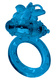 Виброкольцо с клиторальным стимулятором Toy Joy Flutter-Ring, синее