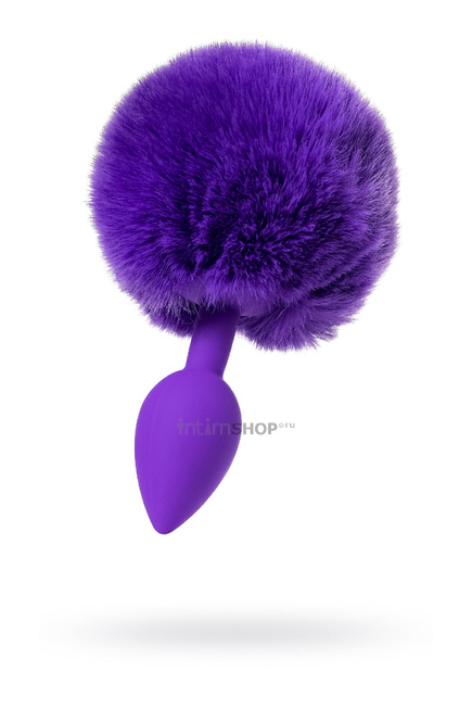 фото Анальная пробка с хвостом Toyfa ToDo Sweet bunny, фиолетовый