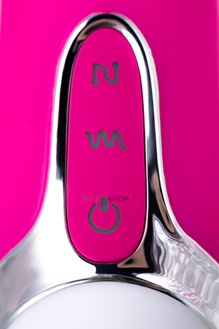 Вибратор с клиторальным стимулятором JOS BALLE, с движущимися шариками, розовый, 23 см - фото 9