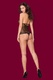 Боди Obsessive 876-TED-1 teddy, Чёрный, S/M