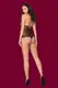 Боди Obsessive 876-TED-1 teddy, Чёрный, S/M