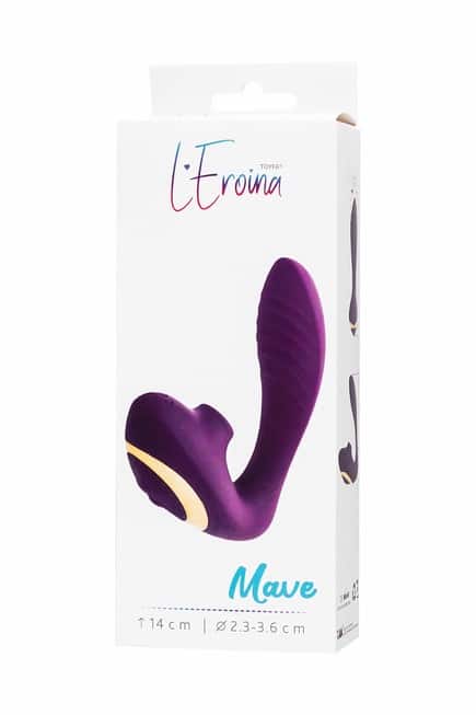 Вибратор с клиторальной стимуляцией L'eroina by Toyfa Mave, фиолетовый от IntimShop