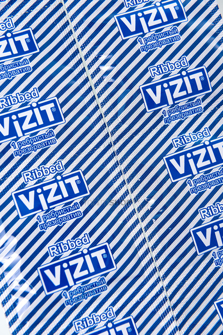 Презервативы Vizit Ribbed, ребристые, 3 шт от IntimShop