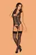 Корсеты Obsessive Meshlove corset, Чёрный, S/M
