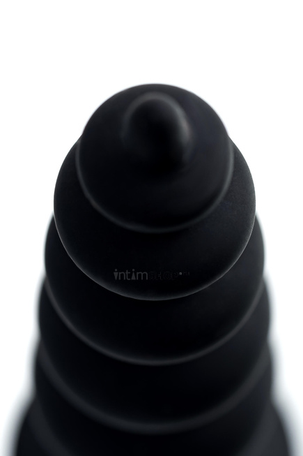 Анальная втулка POPO Pleasure by TOYFA Indi, водонепроницаемая, силикон, черная, 11,5 см, Ø 2,9 см от IntimShop