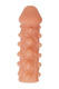 Насадка Kokos Cock Sleeve L с подхватом мошонки и с пупырышками, телесная