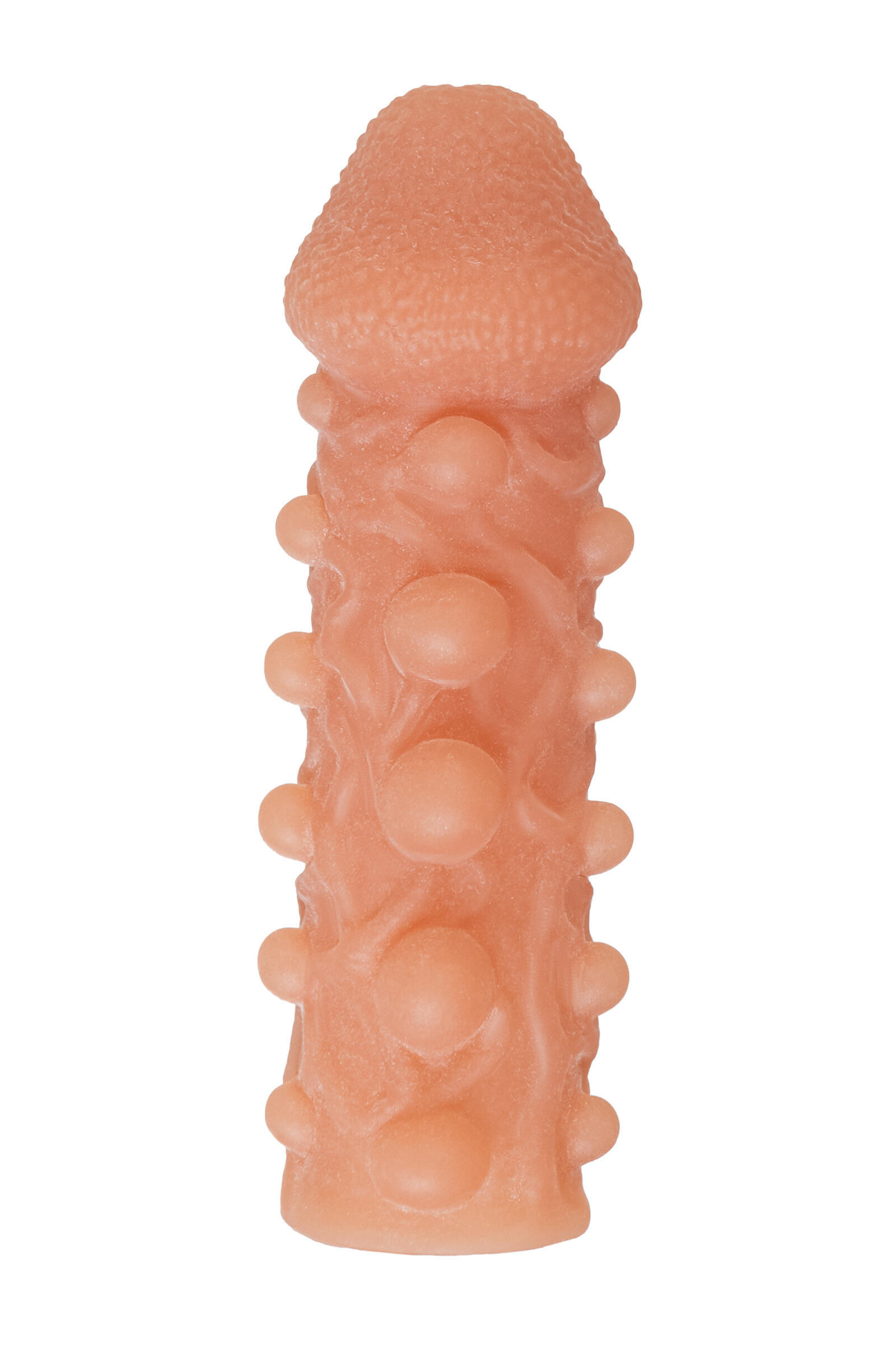 Насадка на член Kokos Cock Sleeve 010 L с подхватом мошонки, телесная