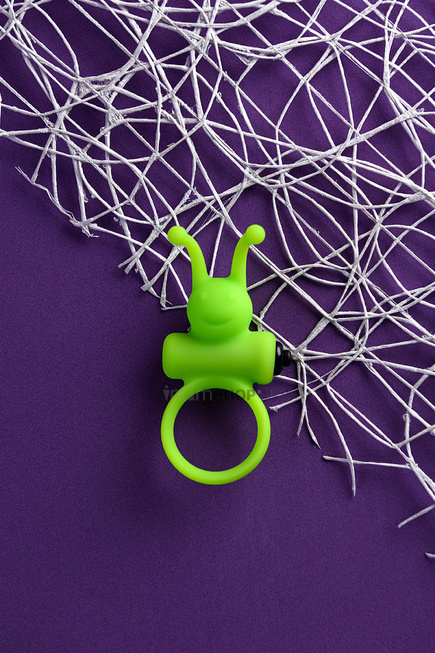 Виброкольцо на пенис Toyfa A-Toys, 9 см, зеленый - фото 8