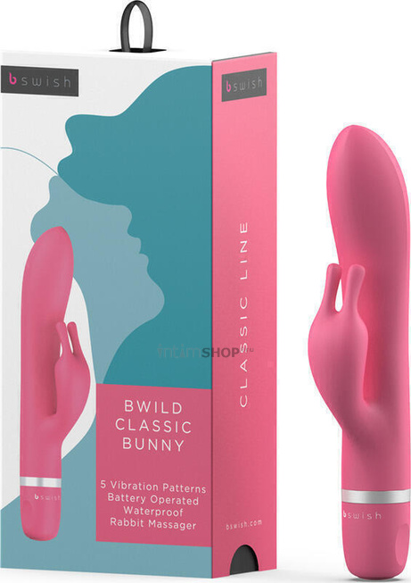Вибратор-кролик Bswish Bwild Classic Bunny Guava, розовый - фото 2