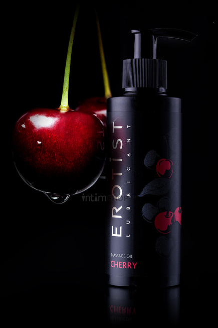 Массажное гель-масло Erotist Cherry, съедобное, 150 мл от IntimShop