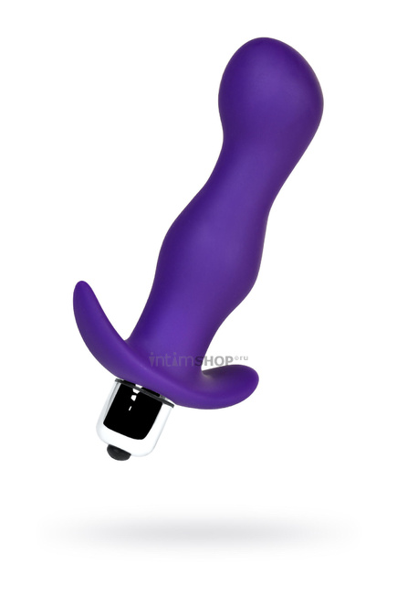 Анальная пробка с вибрацией A-Toys by TOYFA M, фиолетовая - фото 4