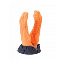 Фаллоимитатор EraSexa Анаконда для двойного проникновения, 22 см, оранжевый