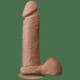 Фаллоимитатор Doc Johnson The Realistic Cock Ultraskyn на присоске 20.6 см, карамельный
