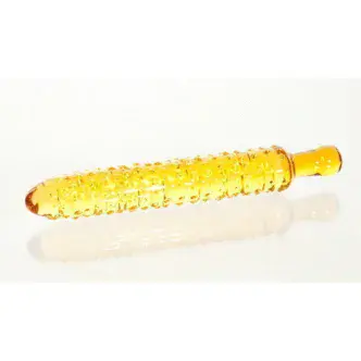 Фаллоимитатор Sexus Glass, желтый