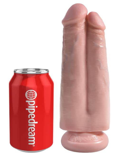 Фаллоимитатор PipeDream King Cock 17,8 см двойной на присоске