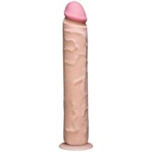 Фаллоимитатор реалистик Doc Johnson The Realistic® Cock with balls 12”, телесный