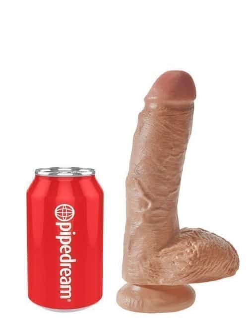 Фаллоимитатор реалистик PipeDream King Cock With Balls на присоске, телесный
