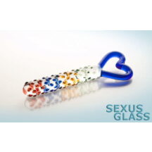 Фаллоимитатор Sexus Glass разноцветный, 25 см  