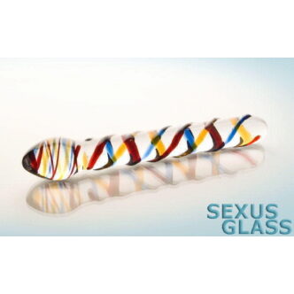 Фаллоимитатор анально вагинальный Sexus Glass, прозрачный