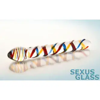 Фаллоимитатор анально вагинальный Sexus Glass, прозрачный