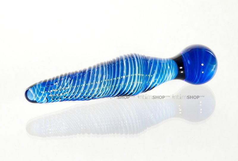 Фаллоимитатор Sexus Glass, синий