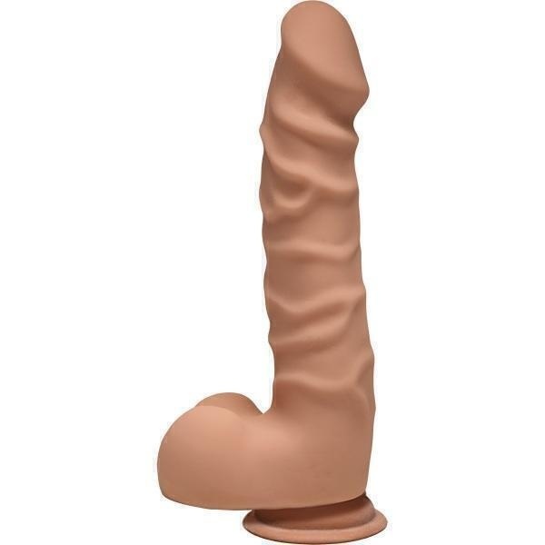 фото Фаллоимитатор Doc Johnson The D™ Ragin" D 7.5" with Balls ULTRASKYN™, телесный