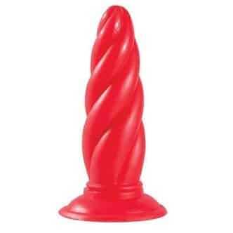 Фаллоимитатор витой Tonga BV MenzStuff Twisted Probe, красный