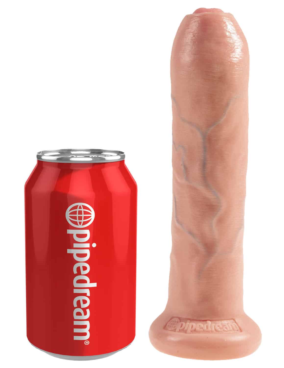 Фалломитатор Pipedream King Cock 7" Uncut Cock с крайней плотью 19.1 см, телесный