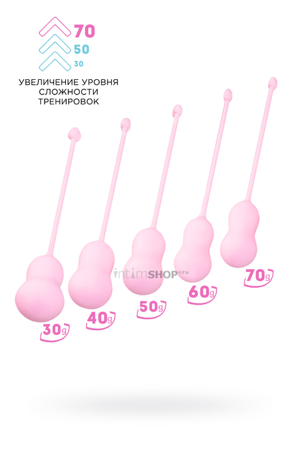 Набор вагинальных шариков Toyfa Flovetta Tulips, розовый - фото 3