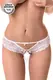 Трусики с доступом Erolanta Jennifer, белые, 42-44