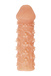 Насадка Kokos Cock Sleeve L с подхватом мошонки и с шипиками, телесная