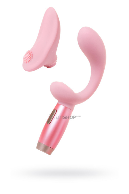 фото Вибратор Le Stelle Perks Series EX-3 с насадками для клиторальной стимуляции, розовый