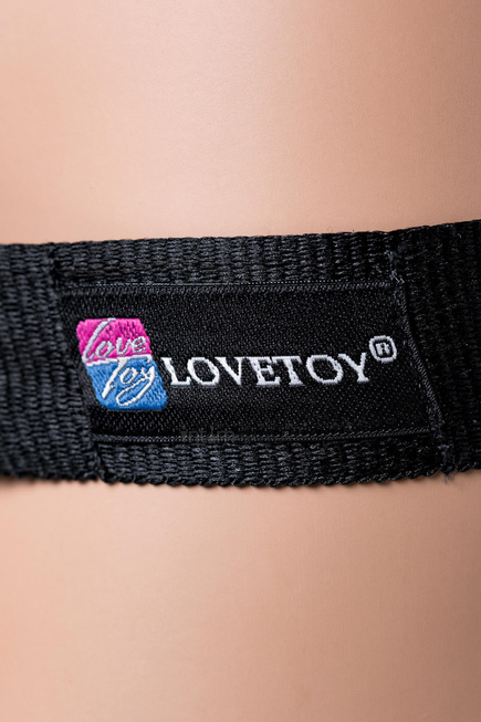 Страпон LoveToy с поясом Harness, с 2 насадками, телесный - фото 6