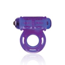 Мощное Вибро-Кольцо Lux Fetish со Стимулятором Клитора фиолетовое