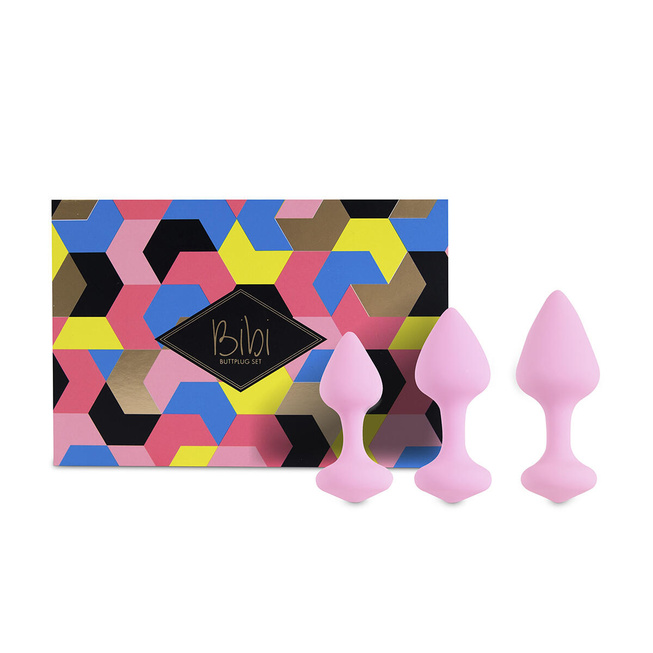 фото Набор анальных пробок FeelzToys Bibi, розовый, купить