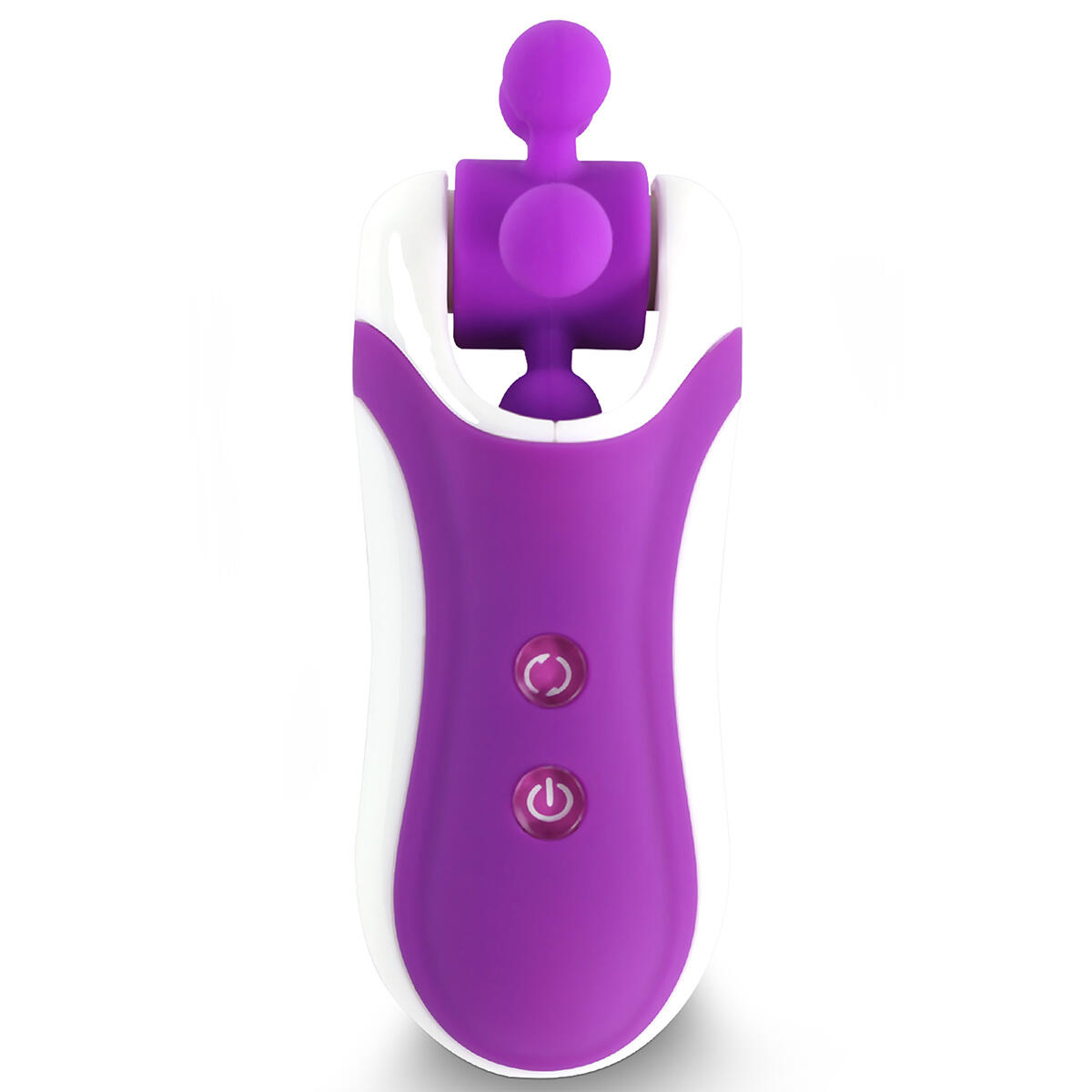 Клиторальный вибростимулятор FeelzToys Clitella с насадками, фиолетовый 