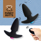 Набор анальных вибропробок FeelzToys FunkyButts с пультом ДУ, черный