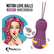 Виброшарики с вращающимися шариками внутри FeelzToys Motion Love Balls Foxy с пультом ДУ, фиолетовые