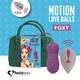 Виброшарики с вращающимися шариками внутри FeelzToys Motion Love Balls Foxy с пультом ДУ, фиолетовые