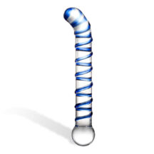 Стимулятор для точки G Glas Mr. Swirly 17 см, синий