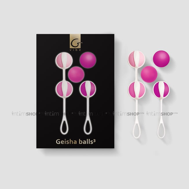 Вагинальные шарики Gvibe Geisha Balls 3, розовые - фото 5