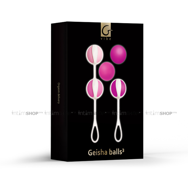 Вагинальные шарики Gvibe Geisha Balls 3, розовые - фото 2