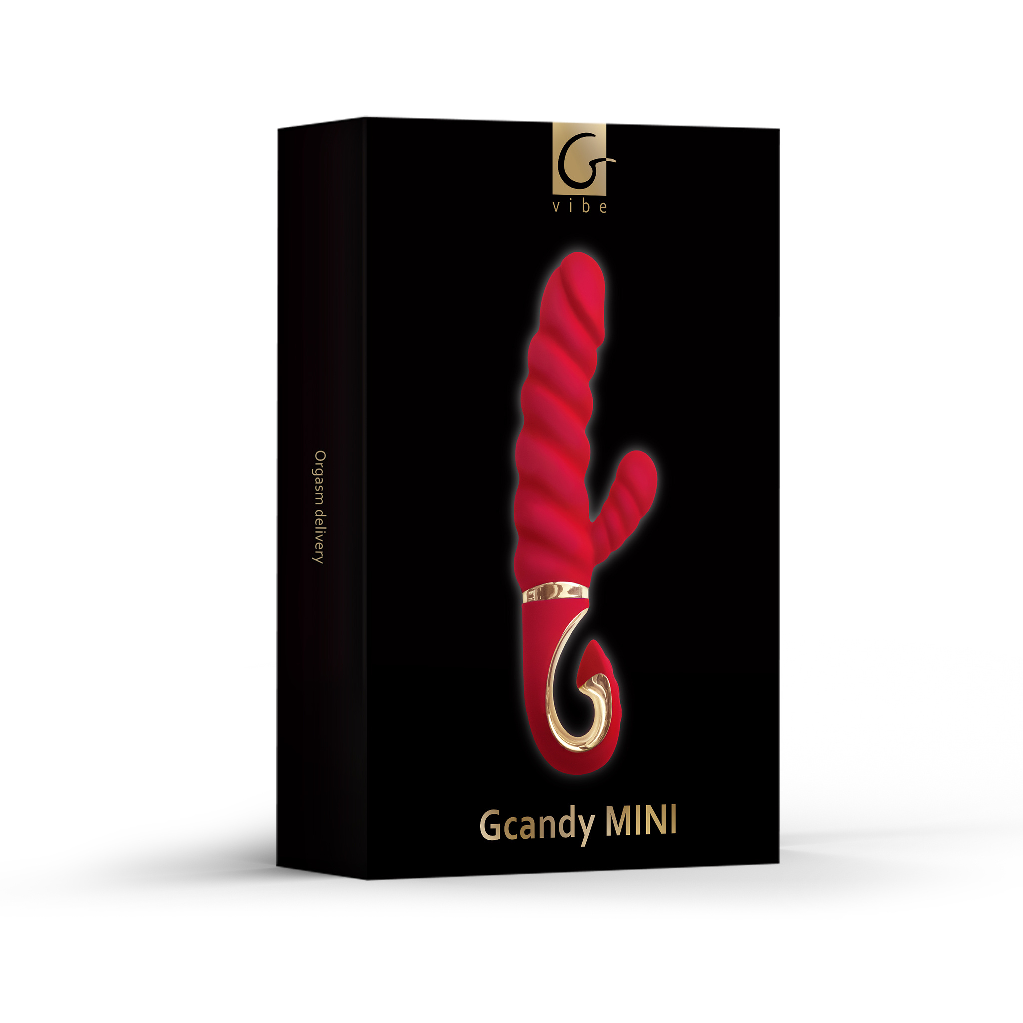 Вибратор-кролик Gvibe Gcandy Mini рельефный, красный