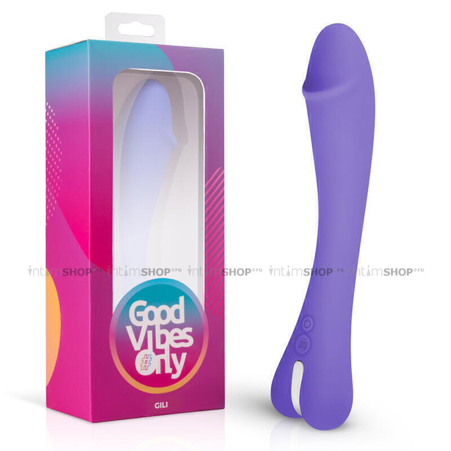 Вибратор для точки G Good Vibes Only GILI, фиолетовый от IntimShop