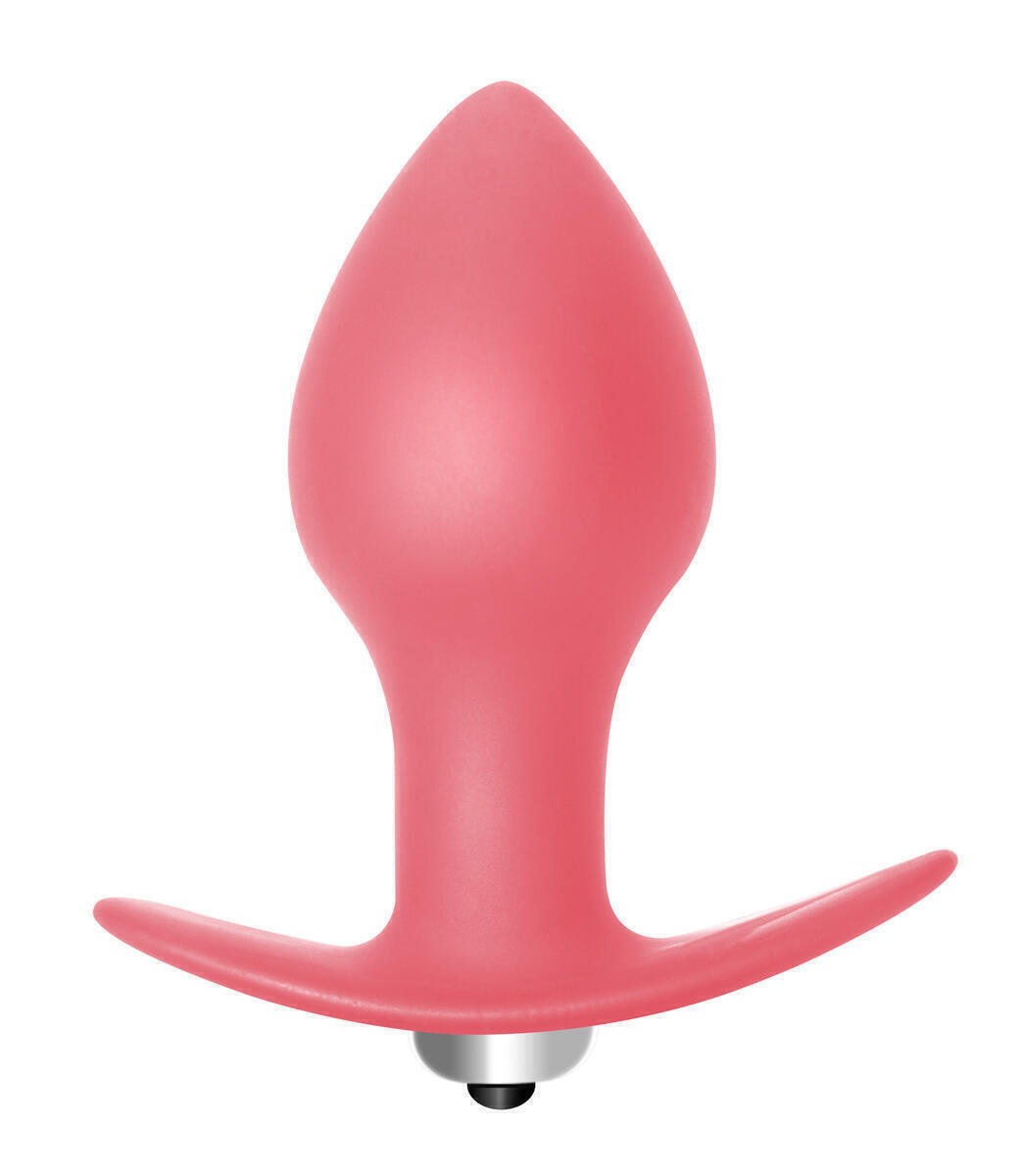 Анальная вибропробка Lola Toys First Time Bulb Anal Plug, розовая