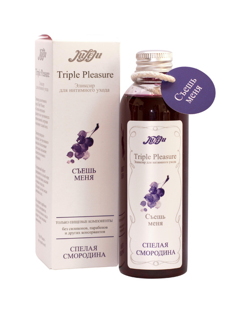 фото Эликсир Juleju Triple Pleasure Спелая смородина для интимного ухода, флакон, 130 мл