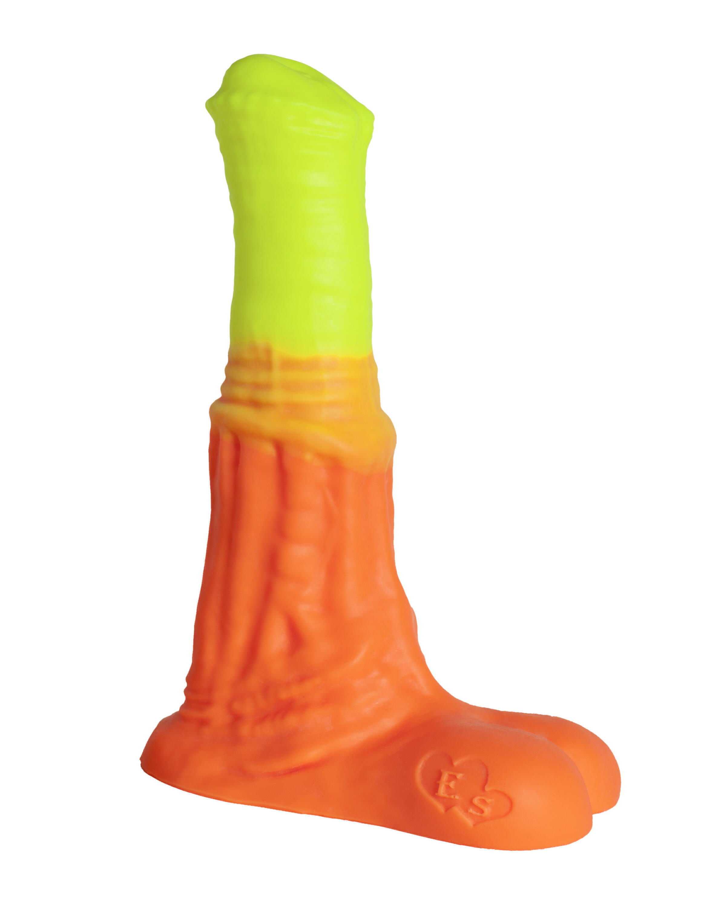 Фаллоимитатор EraSexa Пегас L+, 26.5 см, жёлто-оранжевый