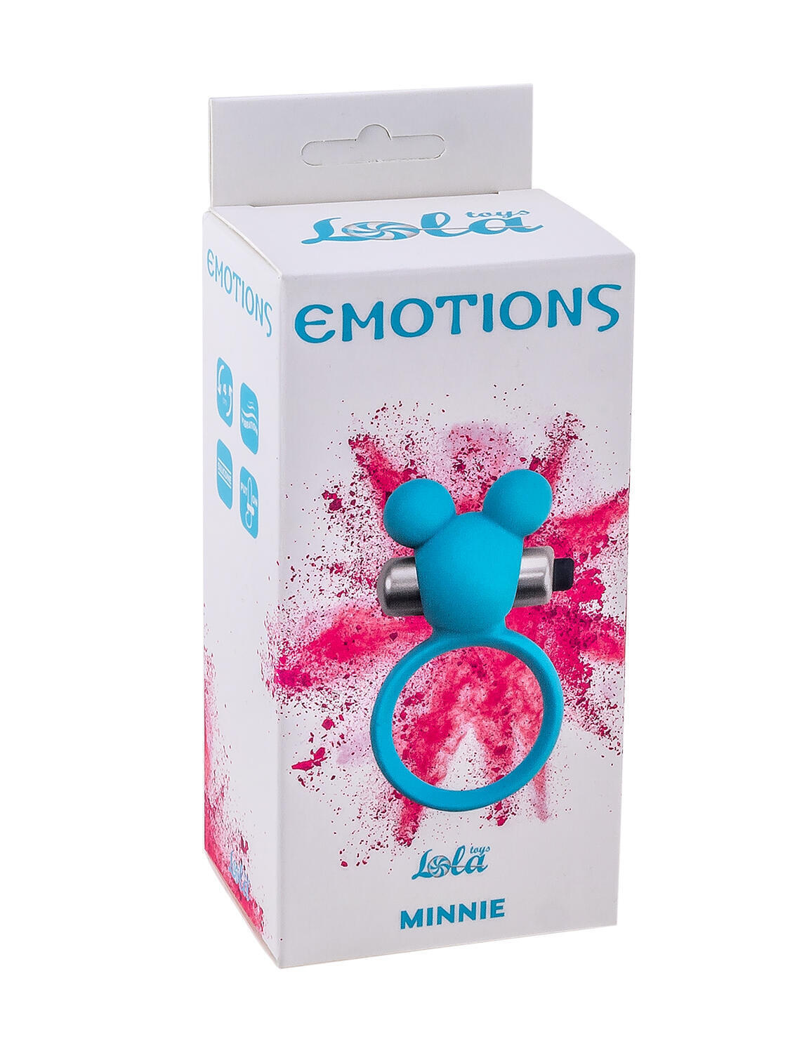 Виброкольцо Lola Games Emotions Minnie, бирюзовое